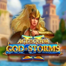 Age Of The Gods: God Of Storms 2 game by Playtech – logo hosted on Rabbit Reel Casino