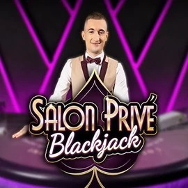 Blackjack Salon Privé logo by Ezugi at Rabbit Reel Casino