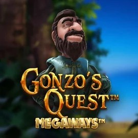 Slots logo of Gonzo's Quest Megaways from Red Tiger Gaming at Rabbit Reel Casino