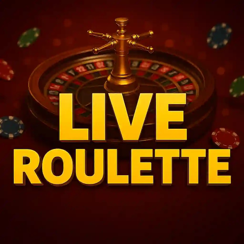 Live Roulette slot icon by Evolution, available at Rabbit Reel Casino