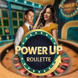 PowerUP Roulette slot logo by Pragmatic Play at Rabbit Reel Casino