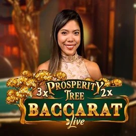 Prosperity Tree Baccarat by Evolution, showcased at rabbitreelscasino.com – game logo