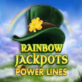 Rainbow Jackpots Power Lines slot icon by Red Tiger Gaming, available at Rabbit Reel Casino
