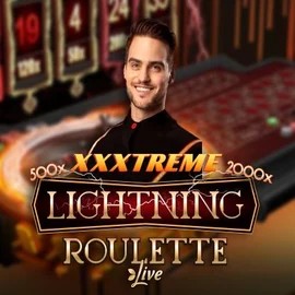 XXXtreme Lightning Roulette online game logo by Evolution on rabbitreelscasino.com